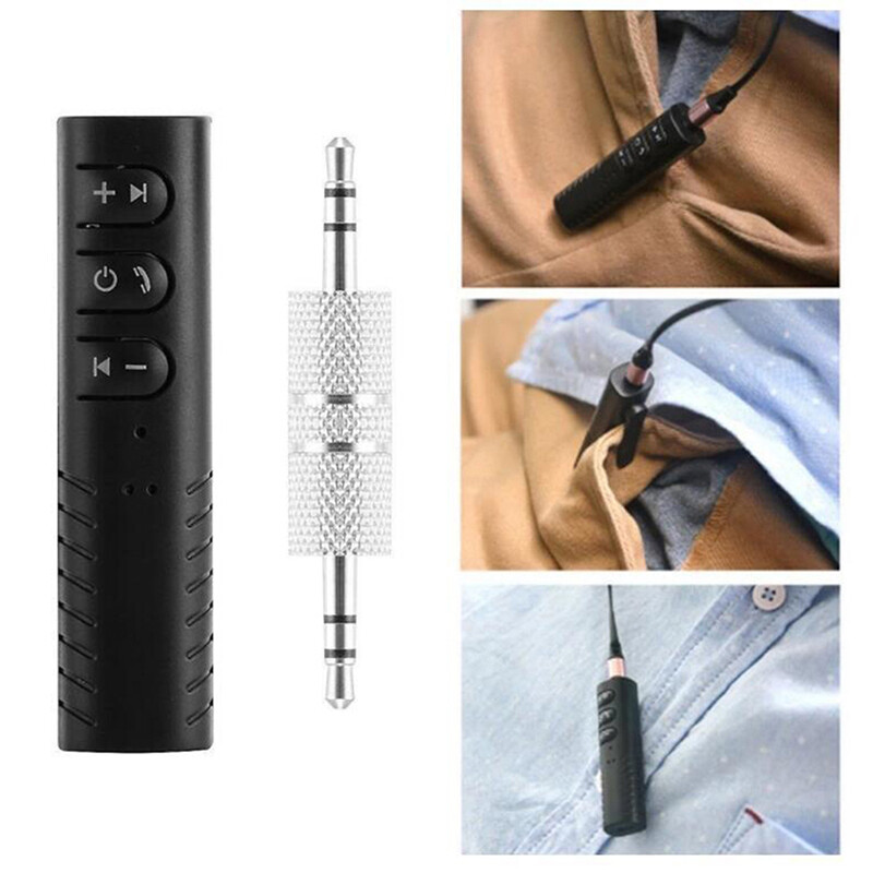 💥KHEI💥 Wireless Bluetooth 5.0 Receiver Adapter 3.5mm Jack For Car Music Audio Aux