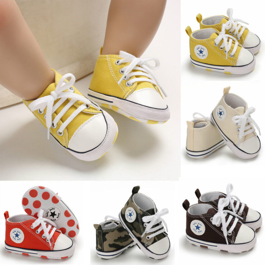Sơ Sinh Bé Trai Bé Gái Giày Chống Trơn Trượt Đế Mềm Cũi Giày Tập Đi Giày Prewalkers 0-18 Tháng giá rẻ