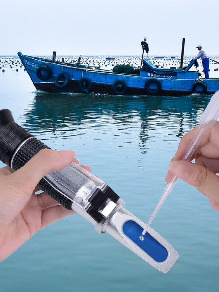 yieryi New 0-28% Food Salinity Refractometer Optical Salt Concentration Meter
