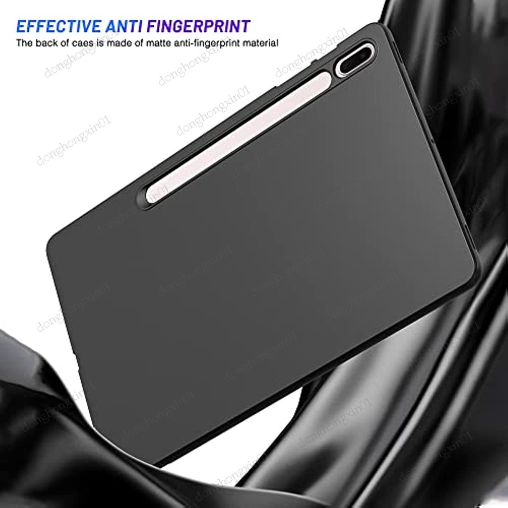 Samsung Galaxy Tab S8 Plus Case (2022),Galaxy Tab S7 Plus Case (2020), Thin and Soft Tablet Protective Cover for Samsung Galaxy Tab S8 Plus/S7 FE/S7 Plus/ S8+/ S7+ 12.4 Inch, Blac