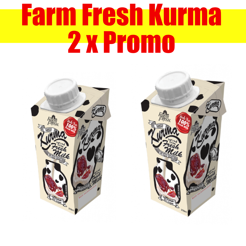 Farm Fresh Kurma Milk 200ml X 2 Promo Lazada