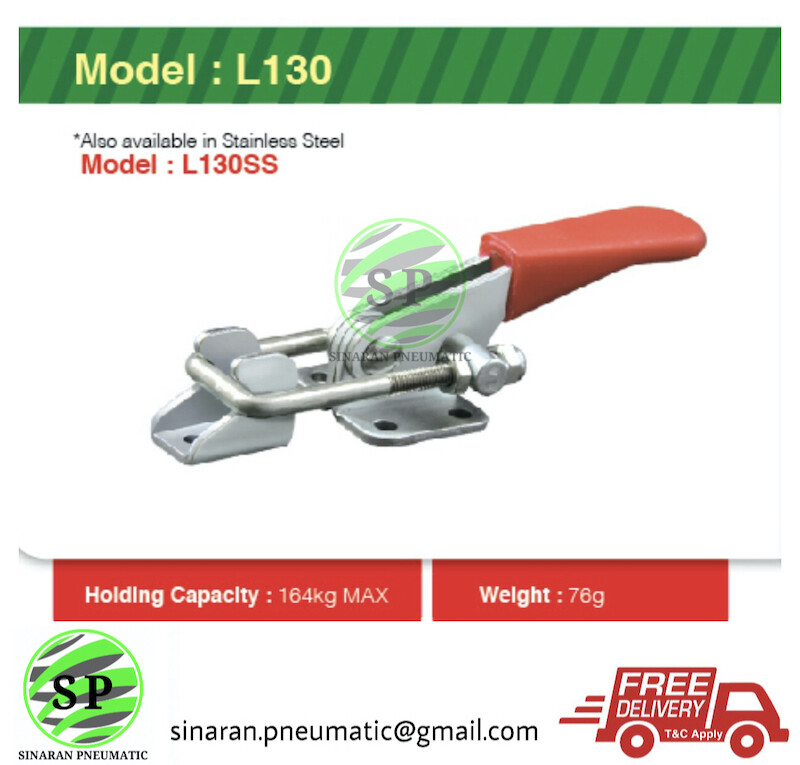 JS Latch Type Toggle Clamp L130 & L130SS Series Maximum Safe Load 164