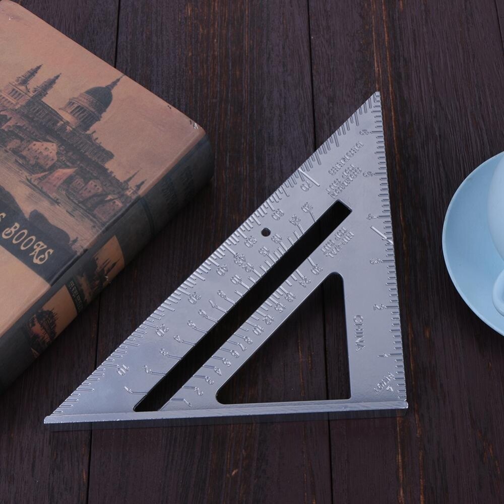 7inch Aluminum Speed Square Triangle Angle Protractor Measuring Tool