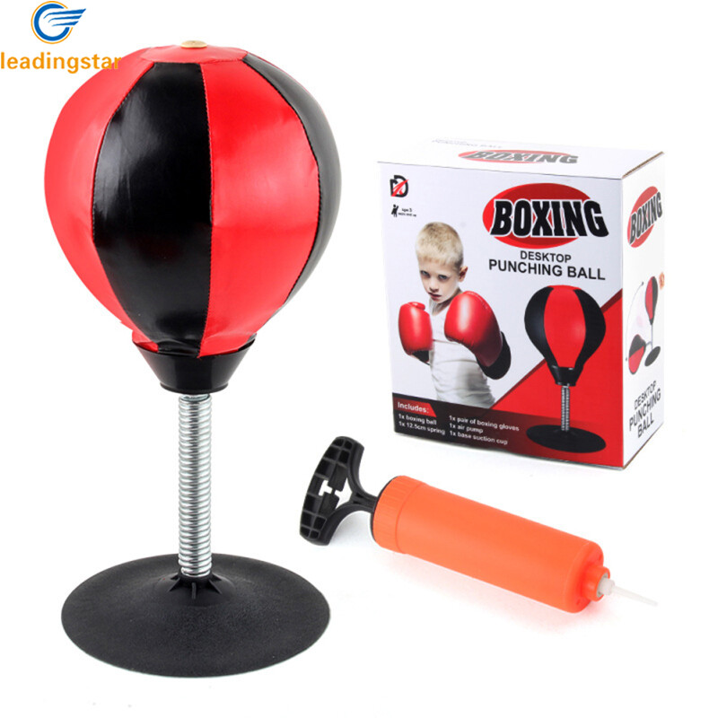 LeadingStar Fast Delivery Children Boxing Speed Ball Inflatable Boxing Ball Tumbler Training Equipment Desktop Decompression Toys