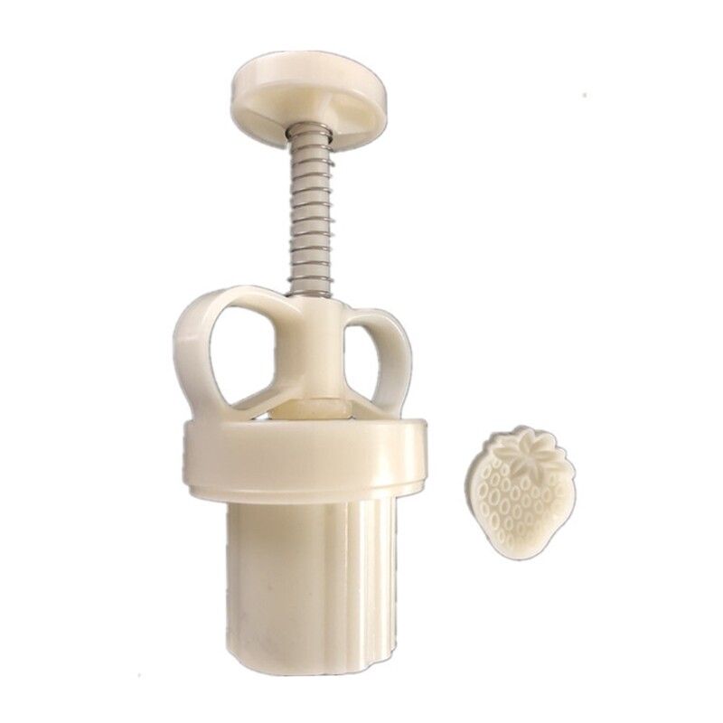 Khuôn bánh trung thu bằng nhựa, khuôn cắt bánh quy tem dâu tây 25g phụ kiện làm bánh tự làm lễ hội trung thu