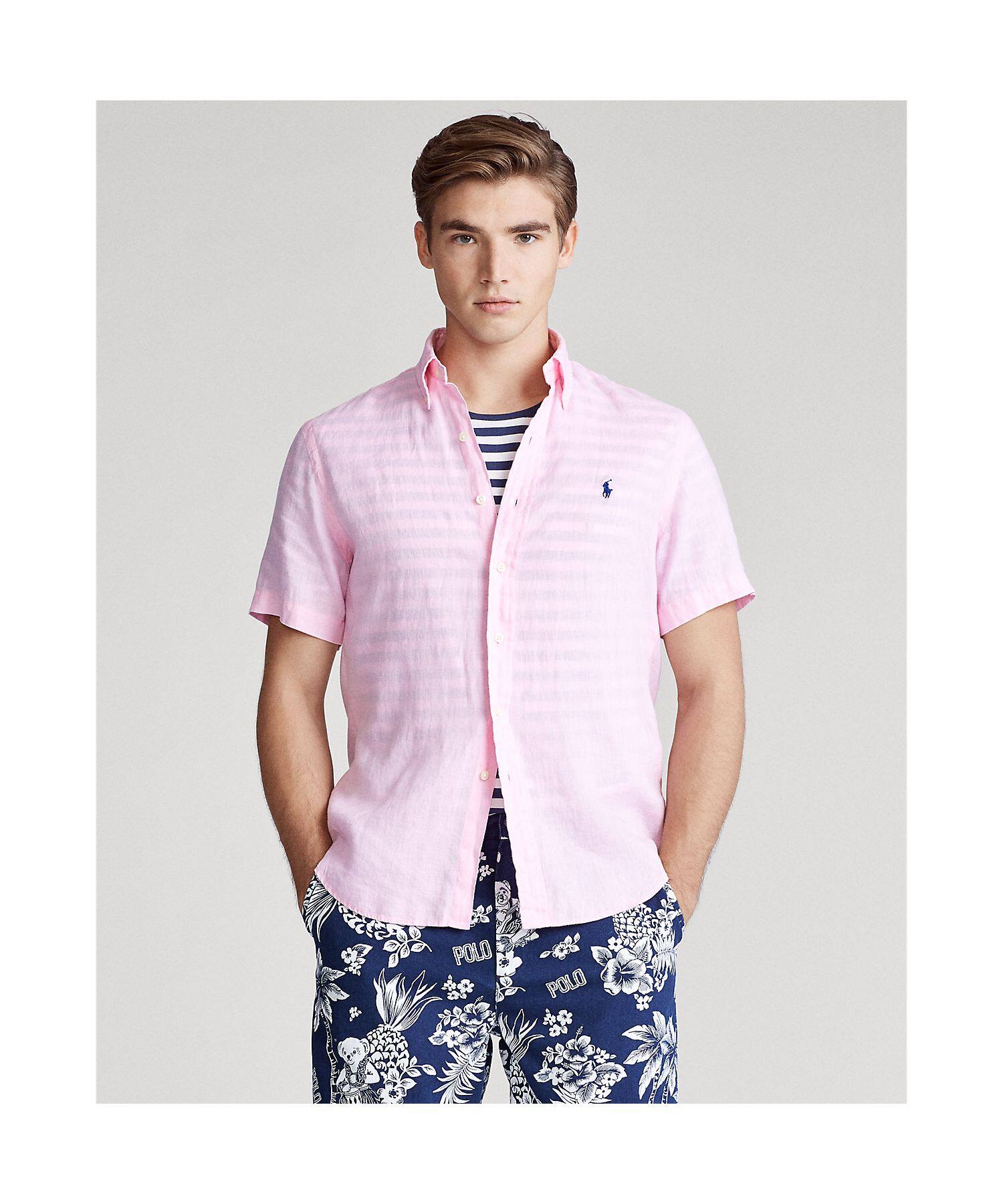 ralph lauren classic fit linen shirt