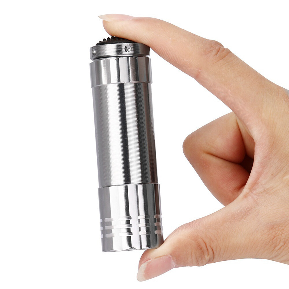 Mini Nhôm Đa Năng Tím 9 Đèn LED Gồm Đèn