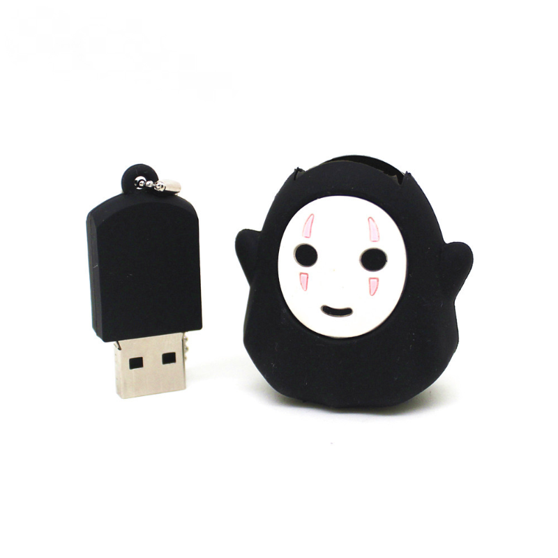 Cartoon usb flash drive 128gb 4gb 8gb mặt dây chuyền nam không khuôn mặt dễ thương 32gb 128gb 64gb bút usb disk 16gb