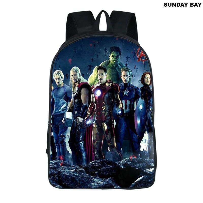 Kartun Aliansi Avenger Kapten Amerika Tas Anak Ransel
