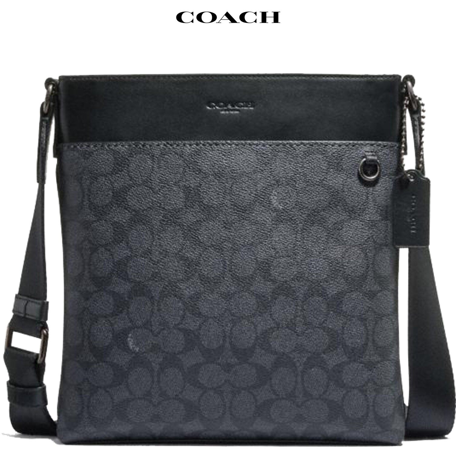 Coach slim hot sale messenger bag