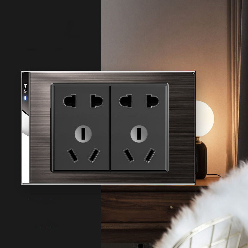 YSWL Light Switch wall outlet socket 1 gang 2 gang 3 gang 4 Gang 118