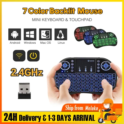 Mini i8 Wireless Gaming Keyboard 2.4GHz English letters Fly Air Mouse Remote Control Touchpad For Google Android TV Box Notebook Tablet Pc Htpc Iptv