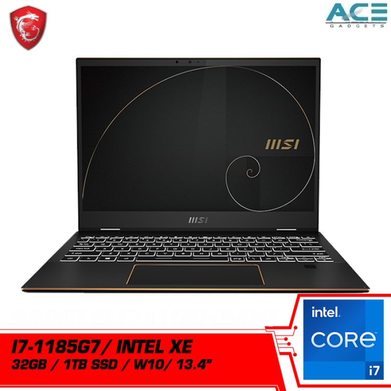 MSI Summit E13Flip A11MT-054 2 in 1 Notebook (i7-1185G7/32GB DDR4/1TB PCIe/Intel/13.4FHDT/Win10) Malaysia