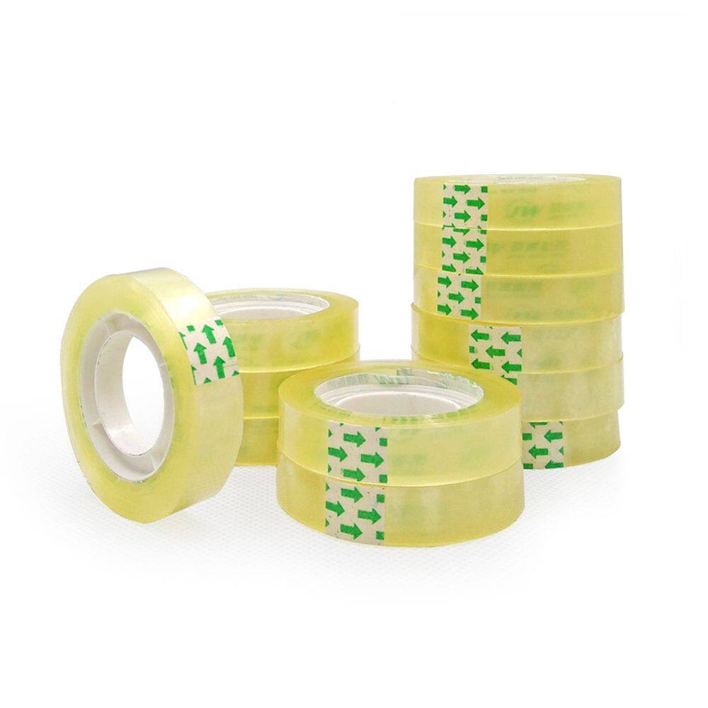 MMLUCK Small 12 Pcs/set Classified paste Office School Classwork Adhesive Tape Transparent Tape Stationery Supplies Stationery Tape Tape Packaging