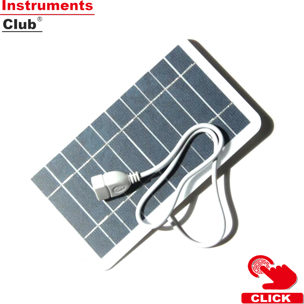 2W/5W 5V Small Solar Panel with USB DIY Monocrystalline Silicon Solar Cell Waterproof Camping Portable Power Solar Panel for Mobile Phone