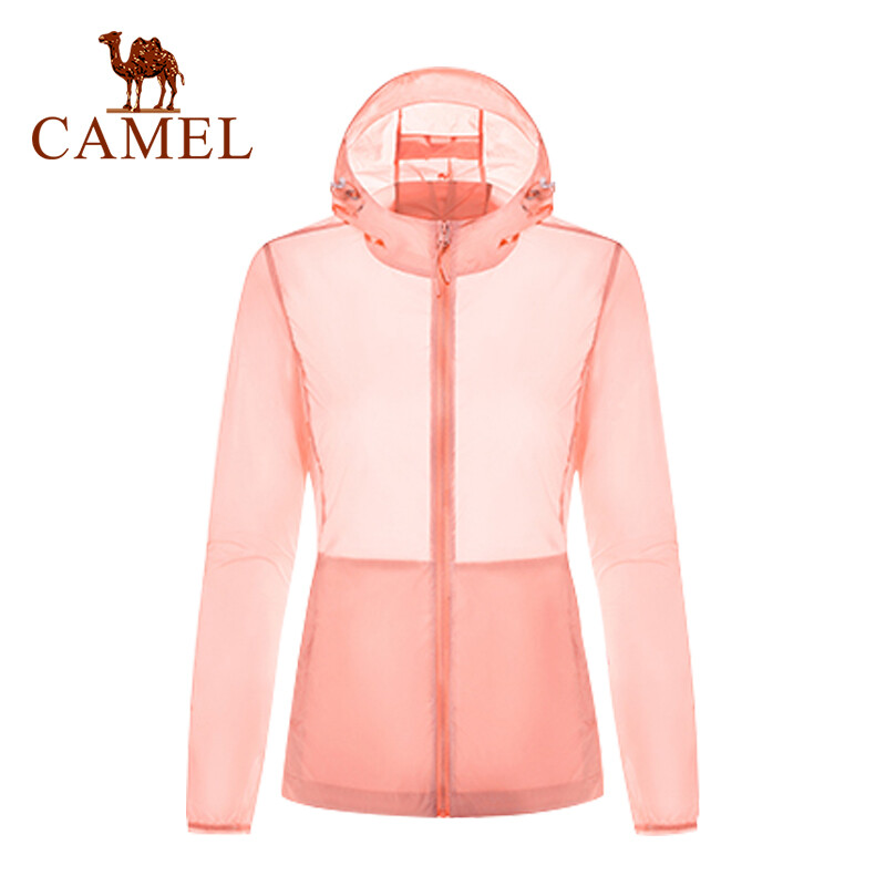 Camel outdoor women sun protection jacket lightweight sports skin trench UV protection, waterproof coat