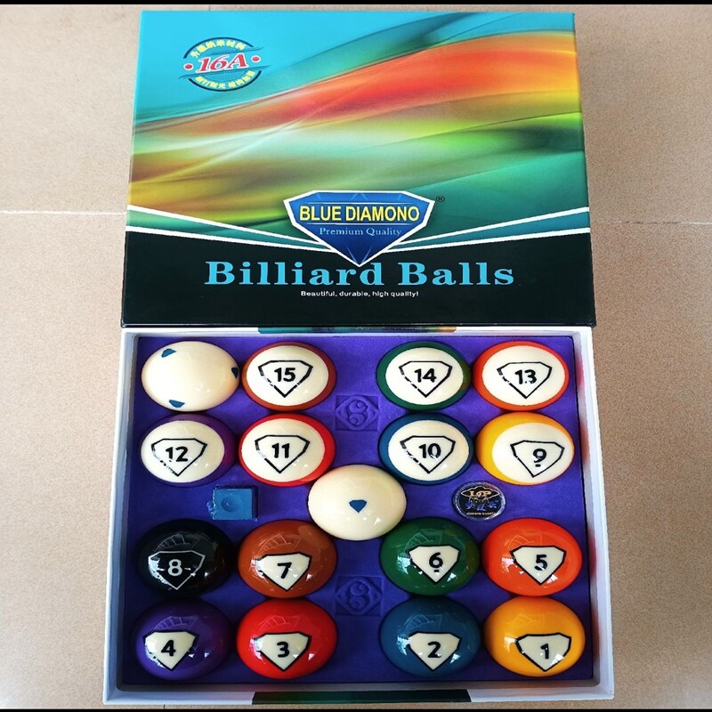 Billiard Balls Pool Table Accessories 2-1/4" Regulation Size 17 Pool Balls Billiard Set