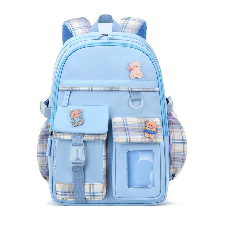 ELACCENT New schoolbag for elementary school students Large capacity lightweight children's backpack for girls grades 1-3-6
