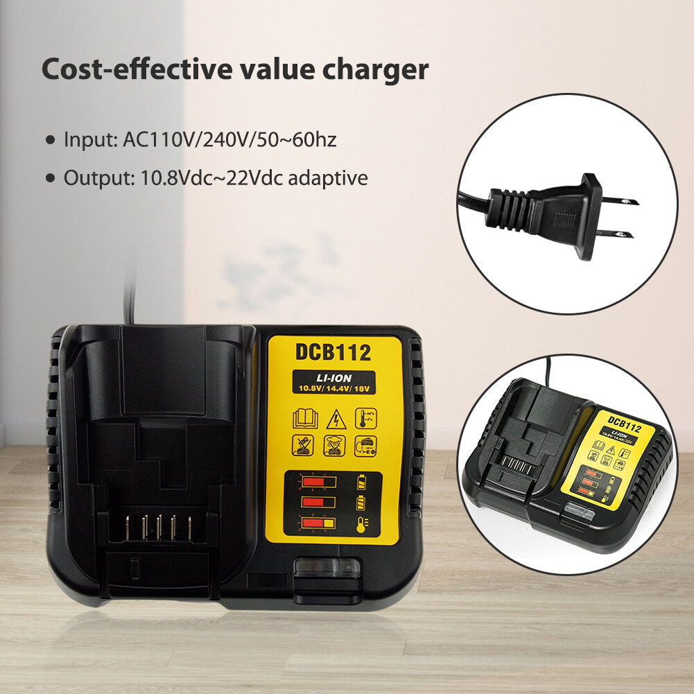 【Aneng】bộ Sạc Pin Lithium Cho Dewalt 12V 20V DCB101 DCB200 DCB140 DCB105 DCB112