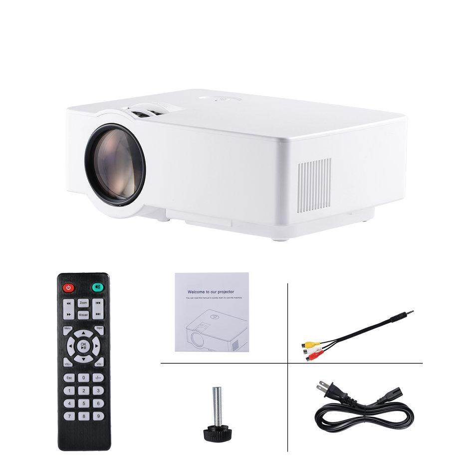 Elec LCD Mini 1080 P HD Proyektor 1500 LM 800*480 Regular Home Theater Jepang