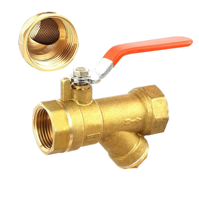 Y Type Brass Strainer Filter Ball Valve 1/2" BSPP Female Thread for