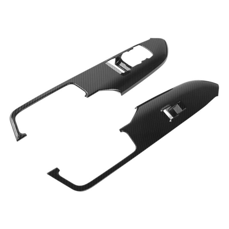 2Pcs Texture Door Handle Window Lift Button Decoration Frame Trim for