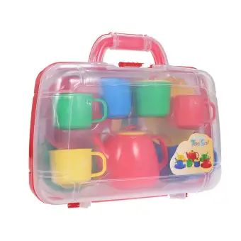 plastic toy tea set