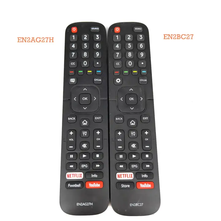 New En2ag27h Enbc27 For Hisense Led Smart Tv Remote Control With Netflix Youtube Apps Lazada Indonesia
