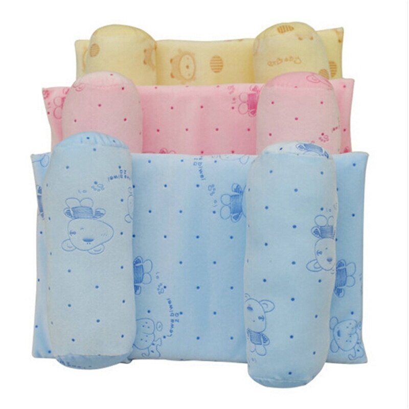 Feng Qi Baby Cotton Protective Shaping Pillow Sleeping Pillow Head Support Cushion For Newborn Head Positioner Anti-rollover Baby Pillow
