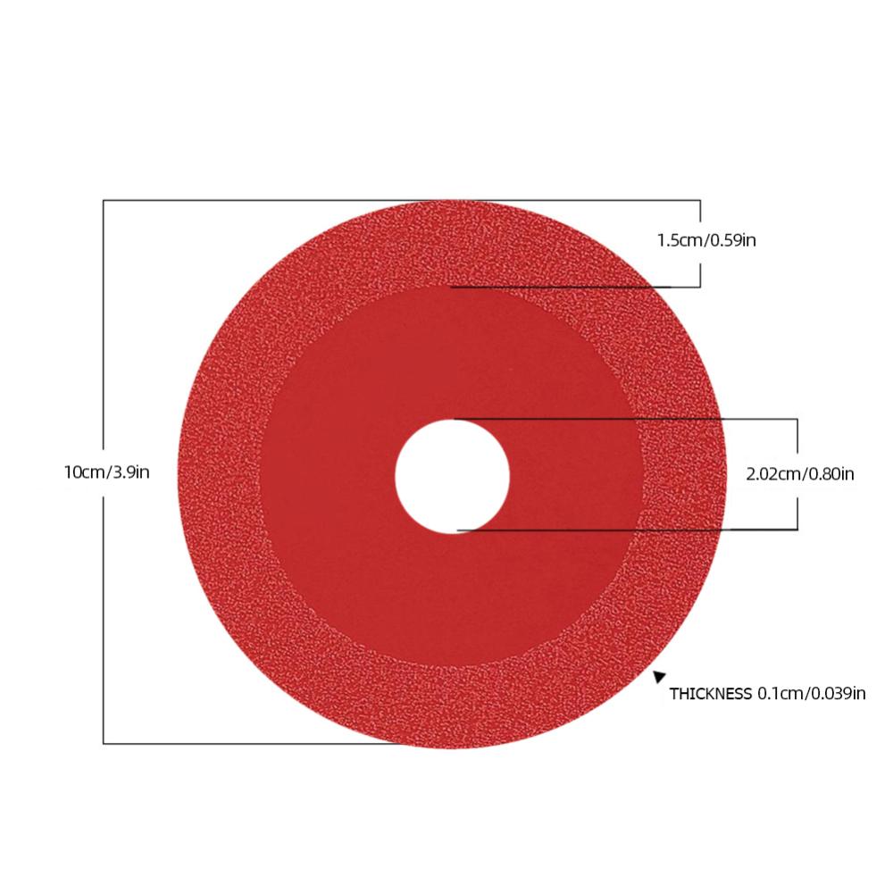 【Top quality】Glass Cutting Disc Diamond 20mm Inner Hole Polishing Grinding Saw Blade Sharp Brazing Grinding Disc for Glass Tile Jade