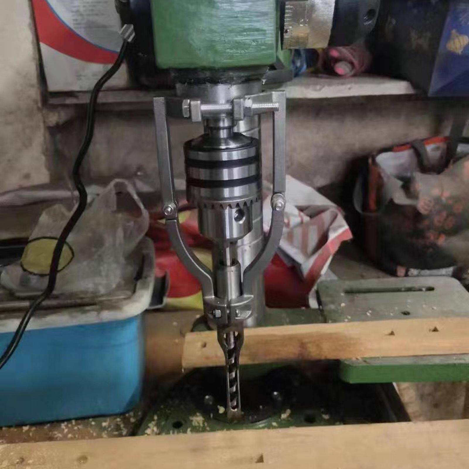 CCCUE Square Hole Drill Fixed Bracket Exquisite Workmanship for Drill Machine