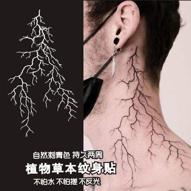 sticker tattoo waterproof temporary tattoo waterproof Herb Juice Tattoo
