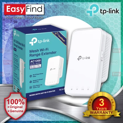 TP-Link RE300 AC1200 Mesh Wi-Fi Range Extender, Booster / Repeater - Create Mesh Wi-Fi with Archer A7