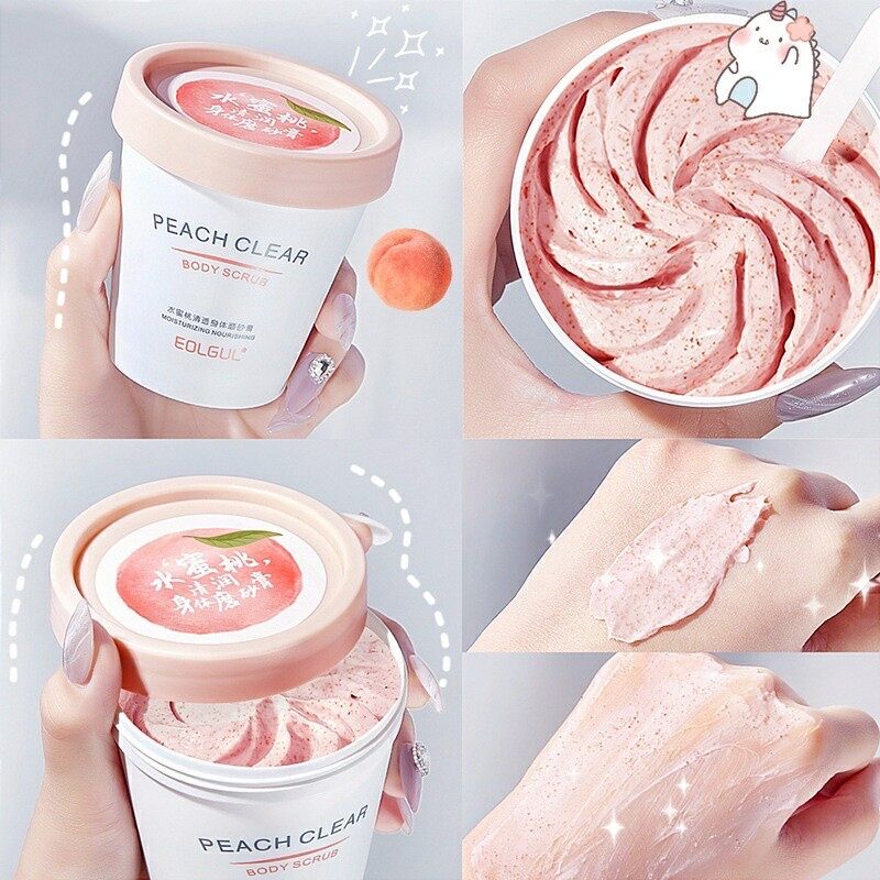Ice Cream Exfoliating Body Peach Niacinamide Body Scrub 250g Whitening