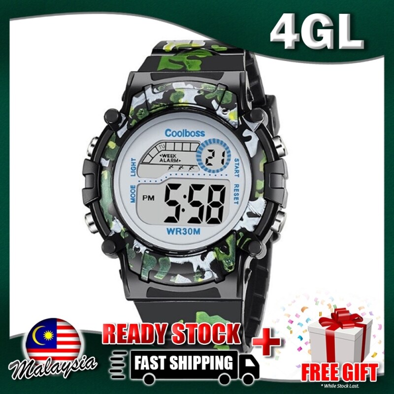 4GL CoolBoss CB-03 Girls Boys Kids Watch Digital Watch Watches Jam Tangan Malaysia