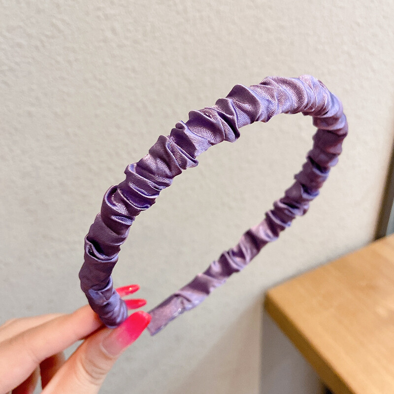 Women's Fashion Satin Headband Sweet Temperament Headwear