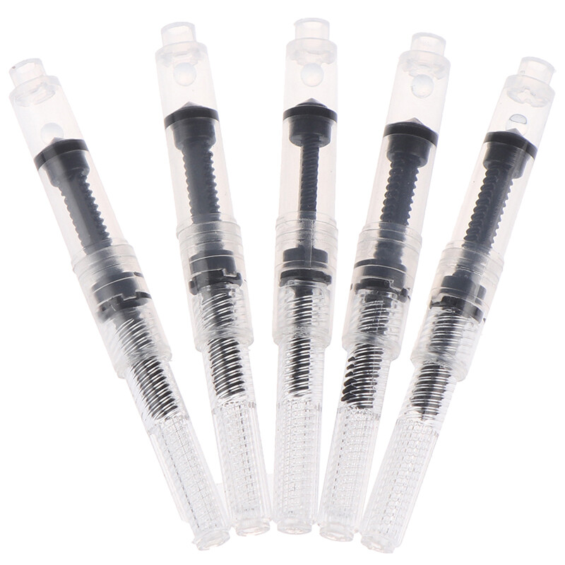 Sissi 5pcs Fountain Pen Small Black Ink Caliber 2.6 mm Converter pump Cartridges