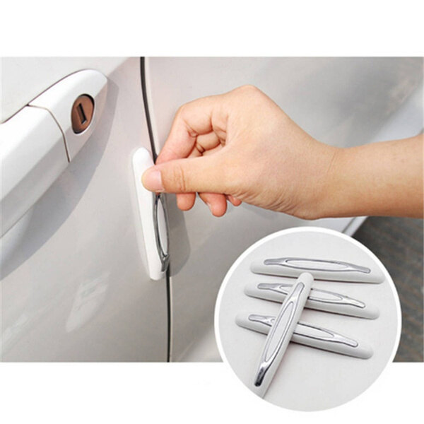 4 Dải Chống Va Chạm Cửa Xe Hơi Dải Bảo Vệ Miếng Đệm Bảo Vệ Chống Trầy Xước Miếng Dán Cao Su Xe Hơi Bảo Vệ Cạnh Cửa Ô Tô