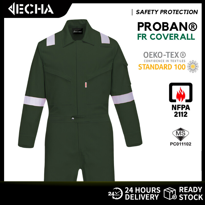 SHERWOOD PROBAN Fire Retardant Coverall FRC (SIRIM DOSH) Flame