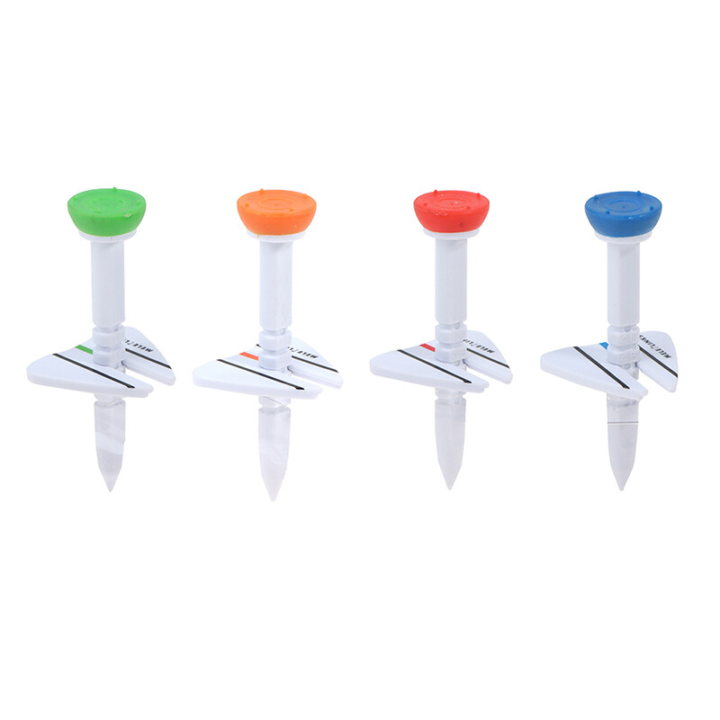 Sanba New Double Golf Tee Step Down Golf Ball Holder Tee Plastic Golf Tee Accessories