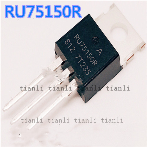 10pcs ru75150r to-220 ru75150 to220 n-channel 148a/75v mosfet transistor