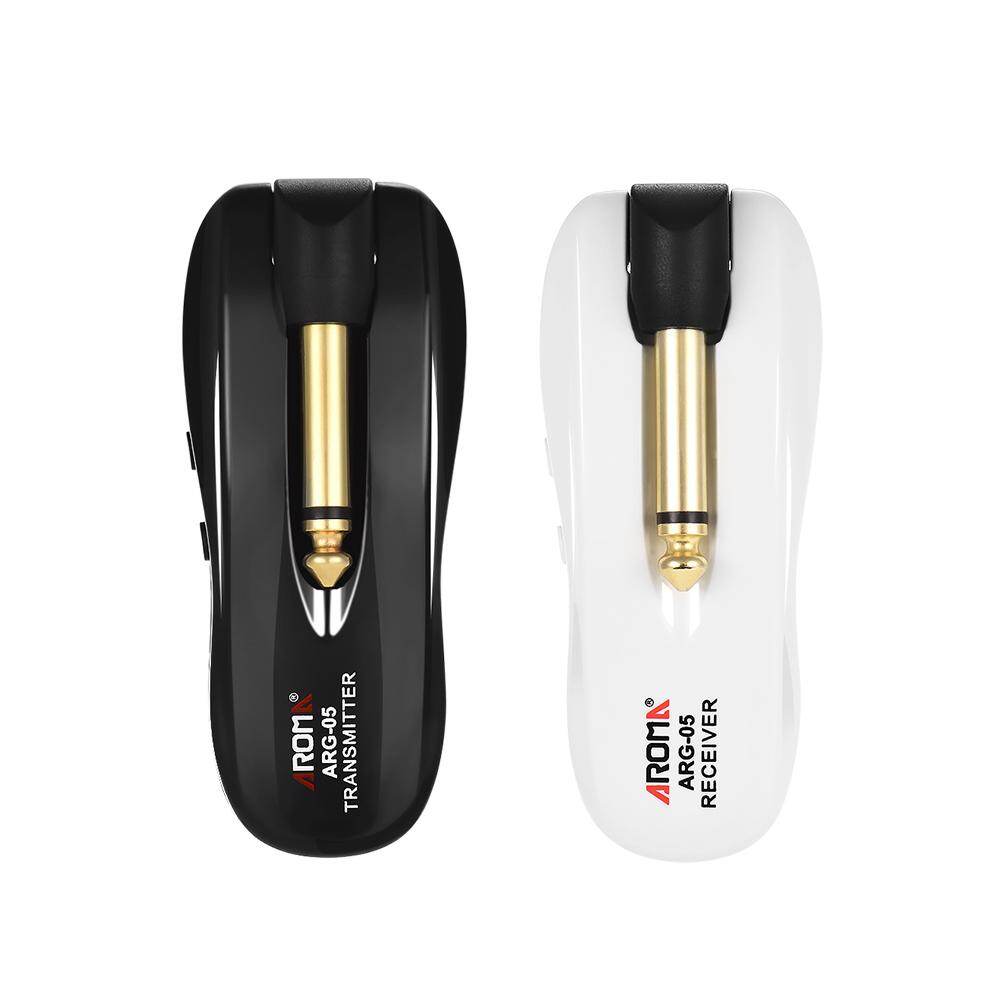AROMA ARG-05 Wireless Guitar Audio Transmission System Transmitter Receiver Built-in Rechargeable Battery 115 Feet Transmission Distance for Electric Guitar Bass