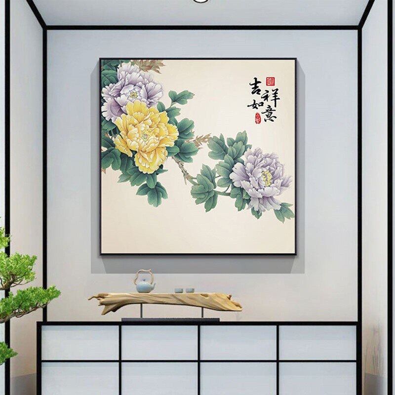 framed floral art