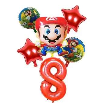 Super Mario Birthday Party Disposable Plates Cup Napkin Straws