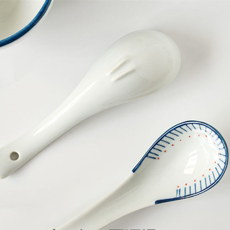 OMK Japanese style Ceramic Soup Spoon