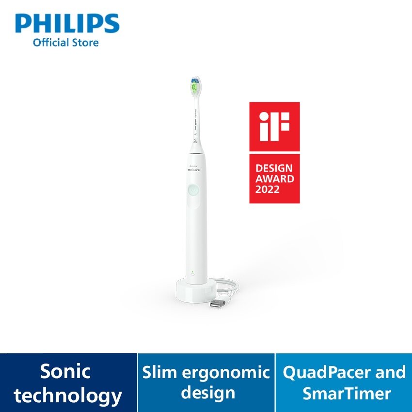 Philips Sonic Electric Toothbrush 1100 Series HX3641/41 Lazada