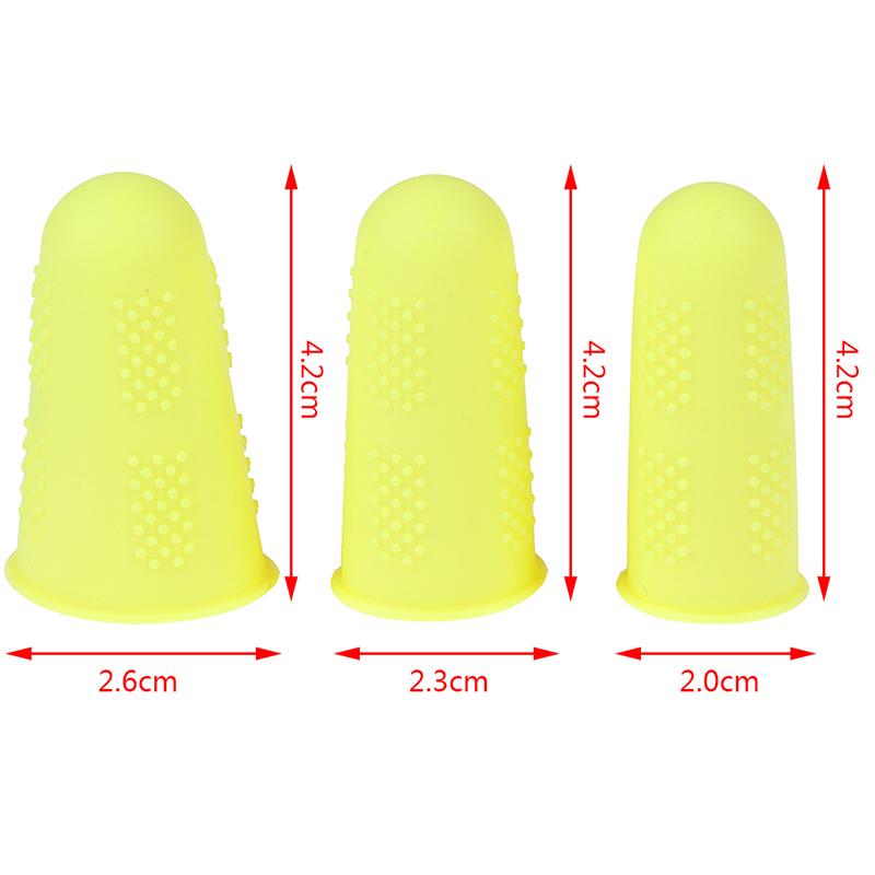 HUALI02 3pcs/set Silicone Finger Protector Sleeve Cover Anti-slip Fingers Cover