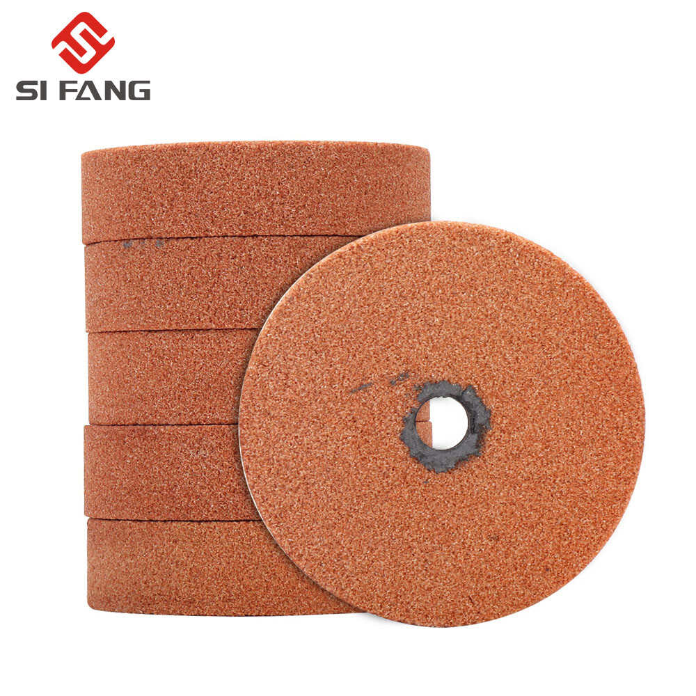 SI FANG 75mm 3inch Stone Grinding Wheel Silicon Carbide/White Corundum Grinding Wheel with 10mm Drill Arbor Adapter for Drill Rotary Tools & Bench Grinder Buffer Electric Drill for Non-Metal and Metal Grinding Polishing and Rust Removal