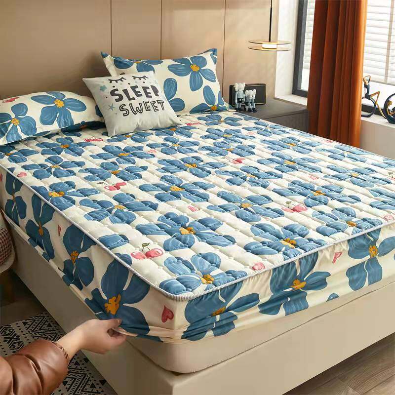 New Thick Quilted Mattress Protector All-inclusive Elastic Fitted Bedsheet Queen Size King Mattress Cover
