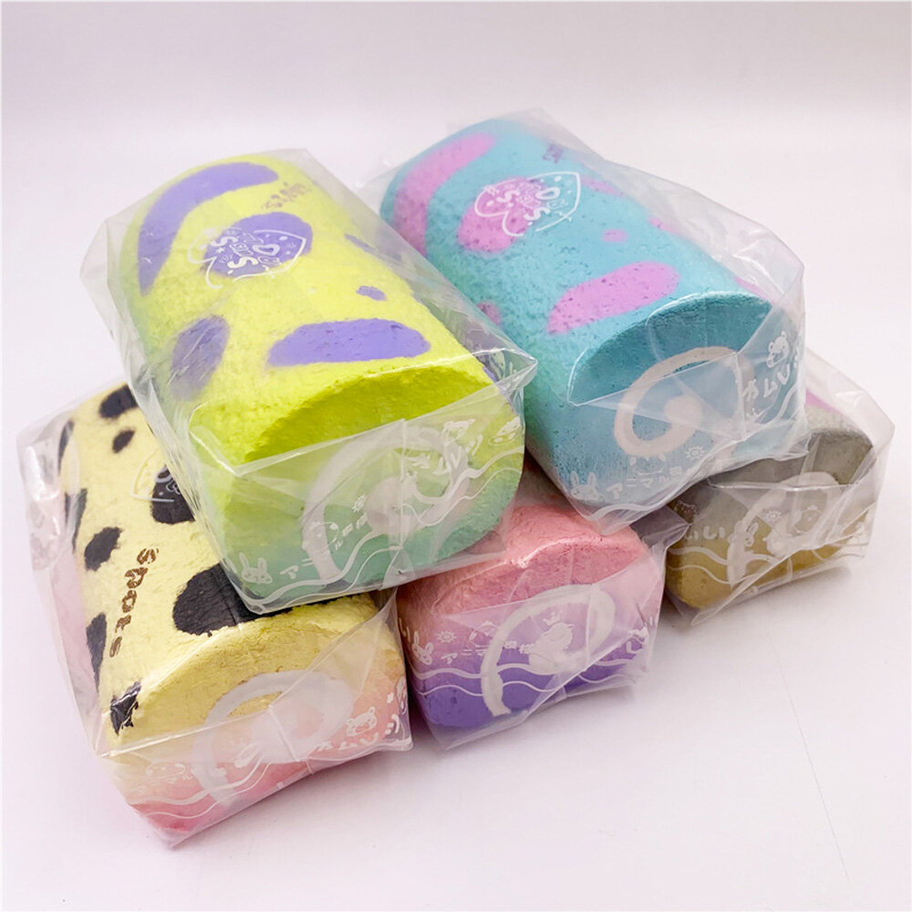 Sanhe khăn hoạt hình cuộn trứng cuộn gối để tay đàn hồi chậm Squishy giải nén mô phỏng bằng chất liệu PU bánh đồ chơi